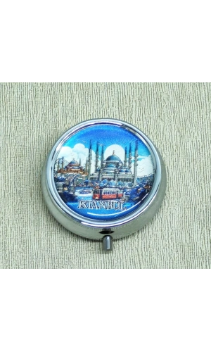 Bidebuvar İstanbul Temalı İlaç Kutusu - Model 5