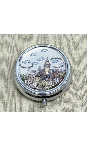 Bidebuvar İstanbul Temalı İlaç Kutusu - Model 6