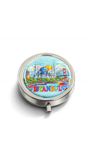 Bidebuvar İstanbul Temalı İlaç Kutusu - Model 7