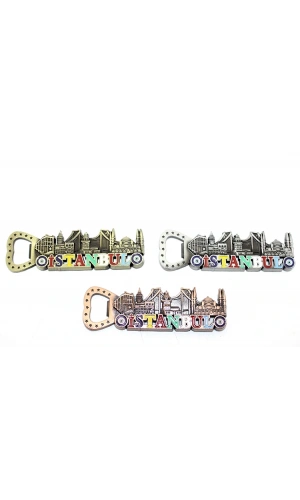 Bidebuvar İstanbul Temalı Metal Magnet ve Açacak Model 3