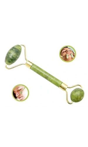 Bidebuvar Jade Roler 2li Yeşim Taşı Yüz Masaj Aleti