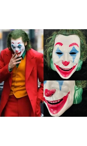 Bidebuvar Joaquin Phoenix Joker Maskesi Yeşil Saçlı