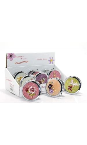 Bidebuvar Kabartmalı Desenli El Aynası Model 2