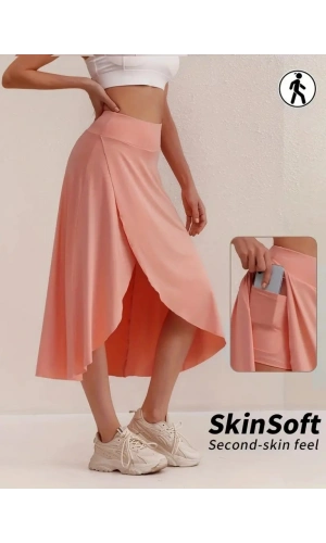 Bidebuvar Kadın Cep Detay Taytlı Sandy Etek