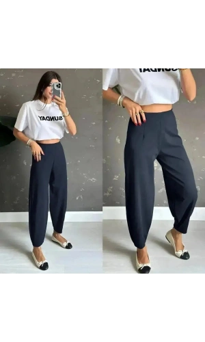 Bidebuvar Kadın Krep Kumaş Balon Pantolon