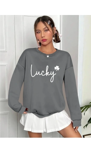 Bidebuvar Kadın Uzun Kollu Bisiklet Yaka Viskon Iki Iplik Bluz