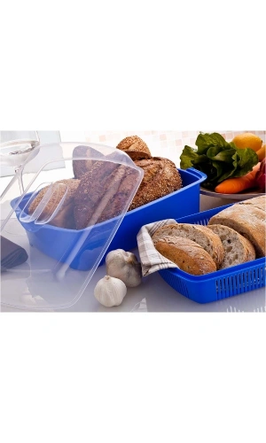 Bidebuvar Kapaklı Süzgeç ve Çok Amaçlı Saklama Kabı