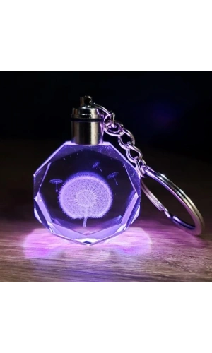 Bidebuvar Karahindiba Temalı Işıklı Anahtarlık