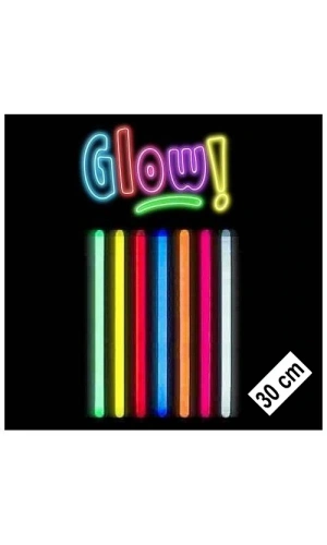 Bidebuvar Karanlıkta Parlayan Fosforlu Glow Stick Kalın Çubuk 30 cm 1 Adet