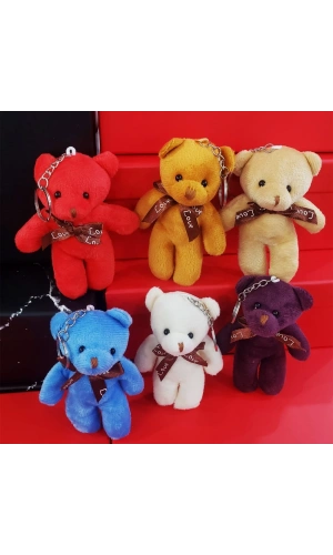 Bidebuvar Karışık Renk Ayıcık Anahtarlık