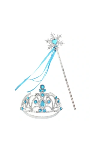 Bidebuvar Karlar Ülkesi Taç ve Asa Seti
