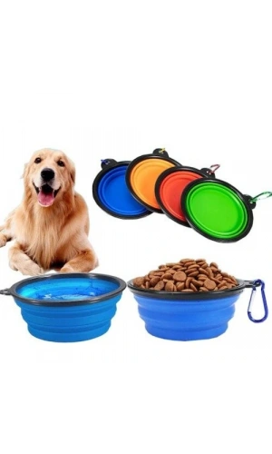 Bidebuvar Katlanabilir Kedi Köpek Mama-Su Kabı