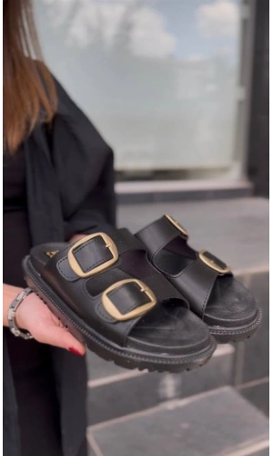 Bidebuvar KBTX-1 Kuback Siyah Günlük Kadın Terlik