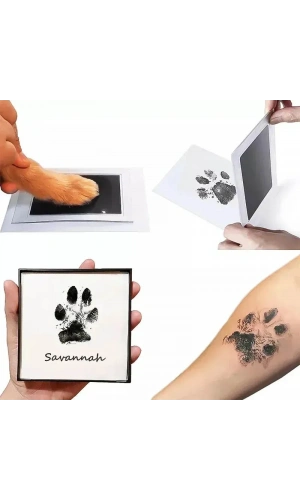 Bidebuvar Kedi Köpek Pati İzi Fotoğraf Çerçevesi Seti