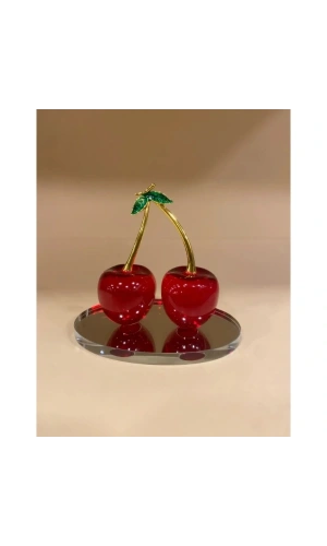 Bidebuvar Kiraz Kristal Süs