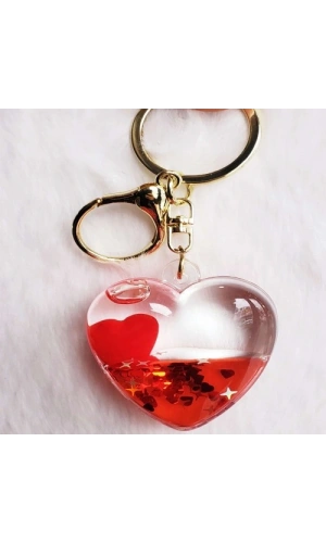 Bidebuvar Kırmızı Kalp Anahtarlık