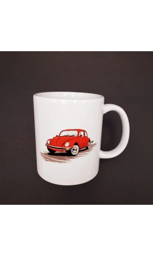 Bidebuvar Kırmızı Vosvos Baskılı Kupa