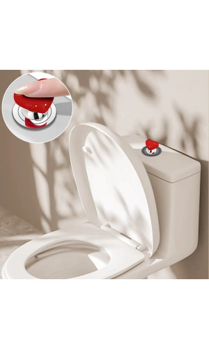 Bidebuvar Klozet Sifon Tuşu Kalp Tasarımlı