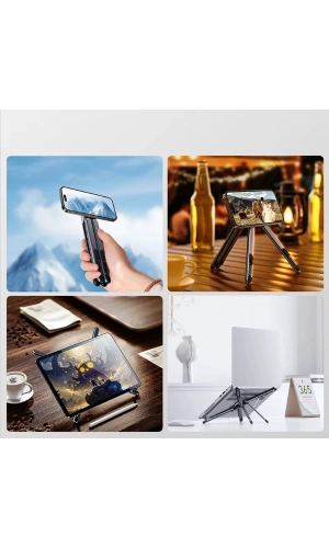 Bidebuvar Kompakt Manyetik Telefon Tablet Laptop Tutucu