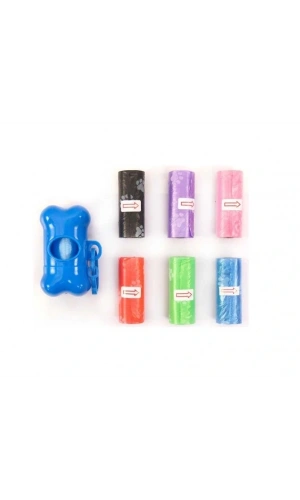 Bidebuvar Köpek Dışkı Poşeti Seti 5+1