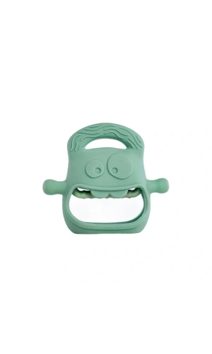 Bidebuvar Koyu Yeşil Bebek Silikon Diş Kaşıyıcı