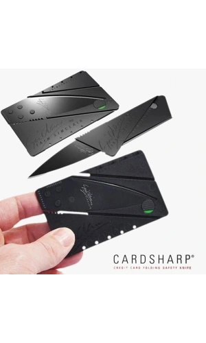 Bidebuvar Kredi Kartı Şeklinde Kart Bıçak