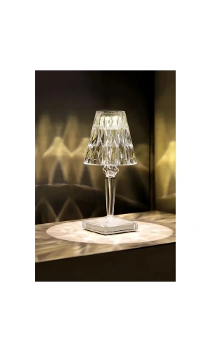Bidebuvar Kristal Abajur LED Kumandalı Ve Dokunmatik Masa Lambası