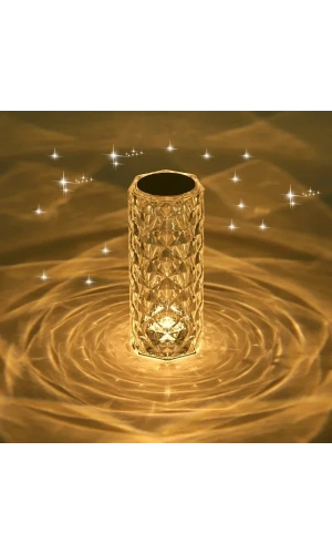 Bidebuvar Kristal LED Kumandalı Ve Dokunmatik Masa Lambası