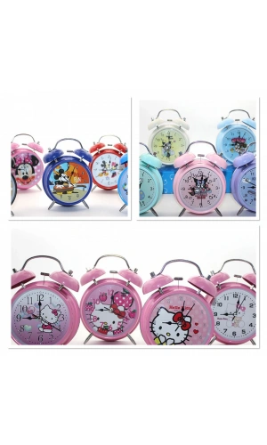 Bidebuvar Kuromi, Hello Kitty, Mickey Mouse Masa Üstü Çalar Saat