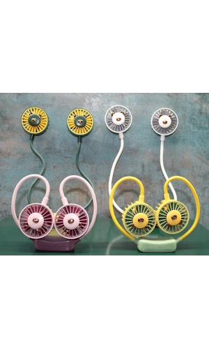 Bidebuvar Kuromi Şarjlı Boyun Fanı Vantilatör 2 Kademeli