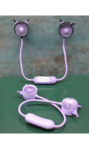 Bidebuvar Kuromi Şarjlı Boyun Fanı Vantilatör 2 Kademeli Model 1
