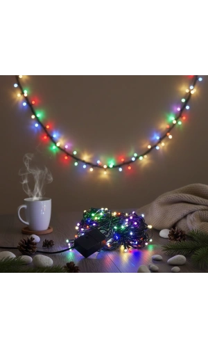 Bidebuvar LED Damla Uçlu RGB Dekoratif Işık 10 Metre 100