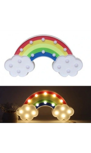 Bidebuvar Led Işıklı Gökkuşağı Gece Lambası