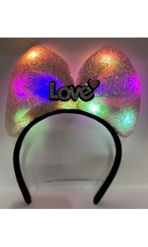 Bidebuvar Led Işıklı Love Taç