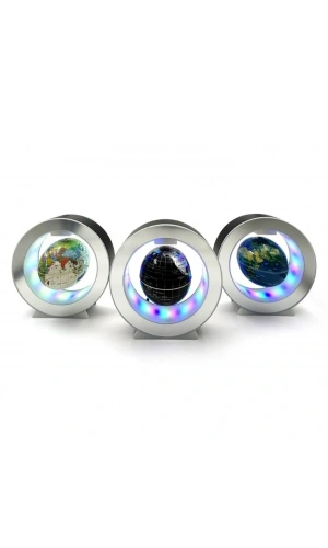 Bidebuvar Manyetik Küçük Boy Yuvarlak Ledli Dünya Küre