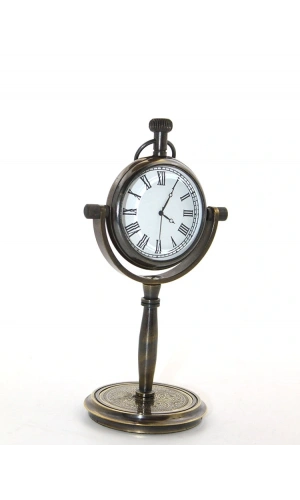 Bidebuvar Masa Üstü Pirinç Saat Model 1