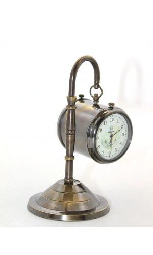 Bidebuvar Masa Üstü Pirinç Saat Model 8