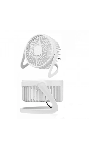 Bidebuvar Masaüstü Mini USB Fan - PVC Gövdeli - 360° Ayarlanabilir