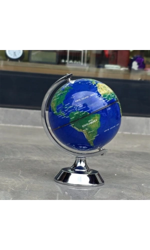Bidebuvar Metal Ayaklı Mavi Dünya Küresi