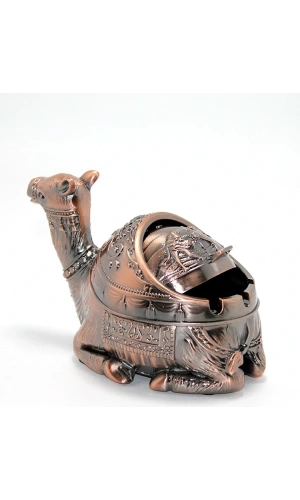 Bidebuvar Metal Deve Figürlü Küllük