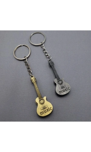 Bidebuvar Metal Gitar Anahtarlık