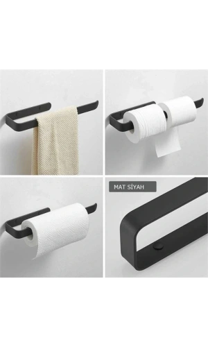 Bidebuvar Metal Mat Siyah Havluluk