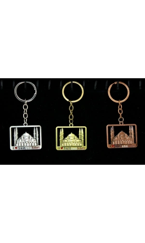 Bidebuvar Metal Sultanahmet Anahtarlık Kare