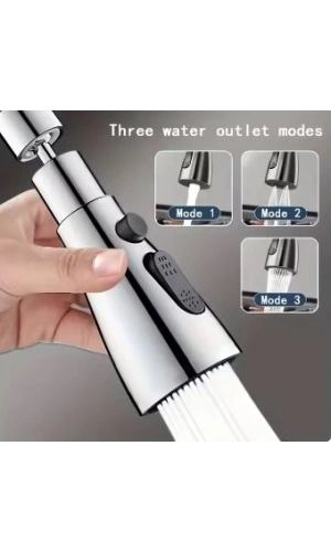 Bidebuvar Metalik Musluk Başlığı 3 Fonksiyon