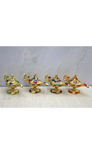 Bidebuvar Mineli Metal Alaaddin Lambası Model 1