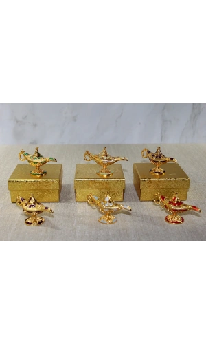 Bidebuvar Mineli Metal Alaaddin Lambası Model 2