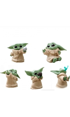 Bidebuvar Mini Baby Yoda Figür 6 Adet
