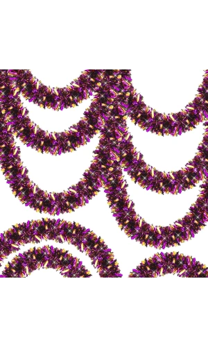 Bidebuvar Mor Turuncu Çift Renk Sim Süs 180 cm