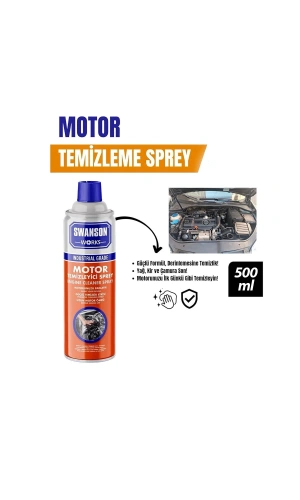 Bidebuvar Motor Temizleme Spreyi - 500 ml - Güçlü Formül