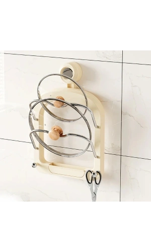 Bidebuvar Mutfak Tava Tencere Kapak Tutucu Organizer Raf